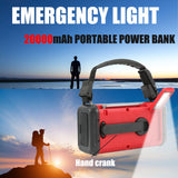 Condor 1 Emergency Hand crank Radio 20000mah USB Charger FM AM NOAA Weather Radio with Compass Lamp Solar Radio