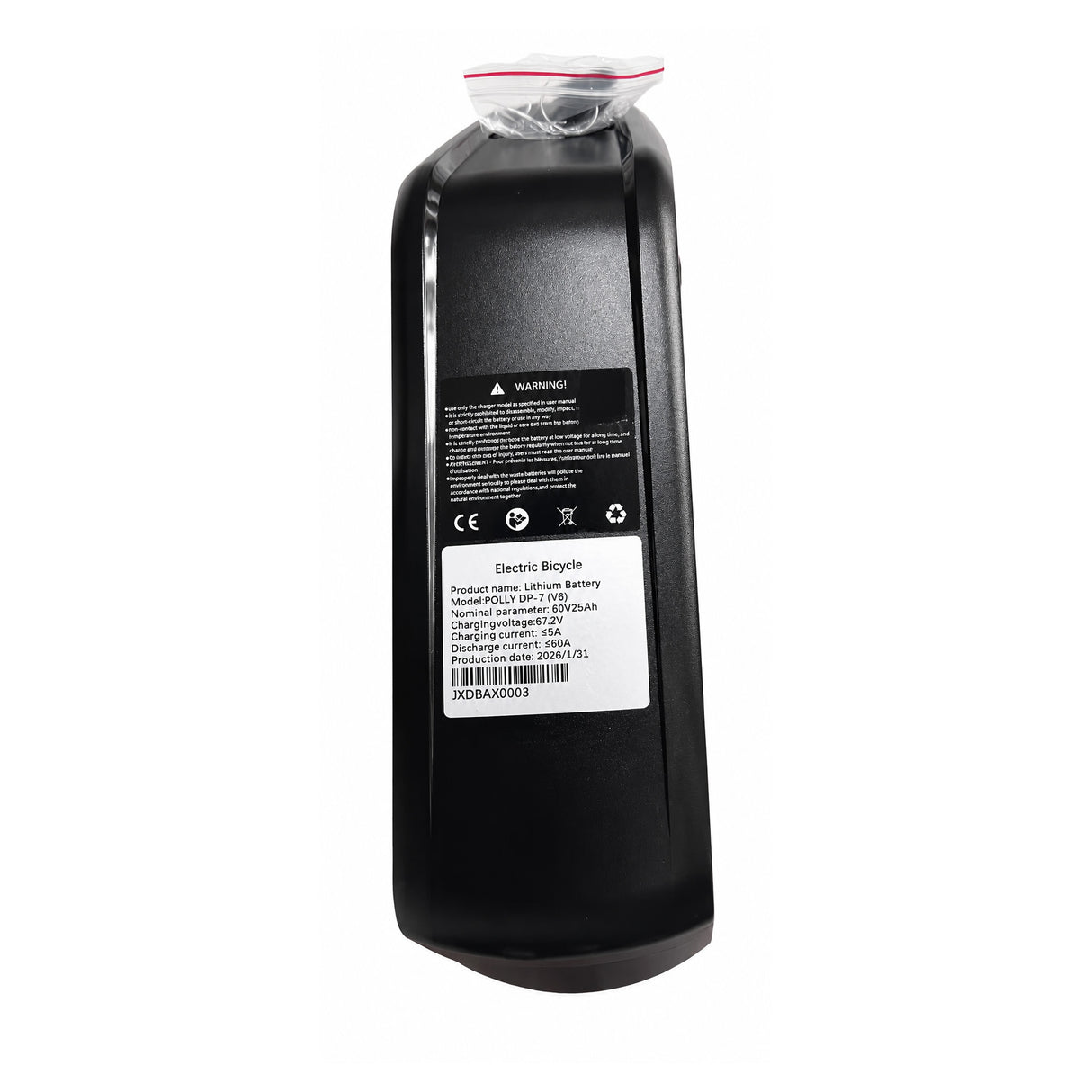 Removable Lithium Battery for SMLRO ORLMS/PHILODO/Dakeya/NEXUSRIDER Adult Electric Bikes (Charger Not Included)