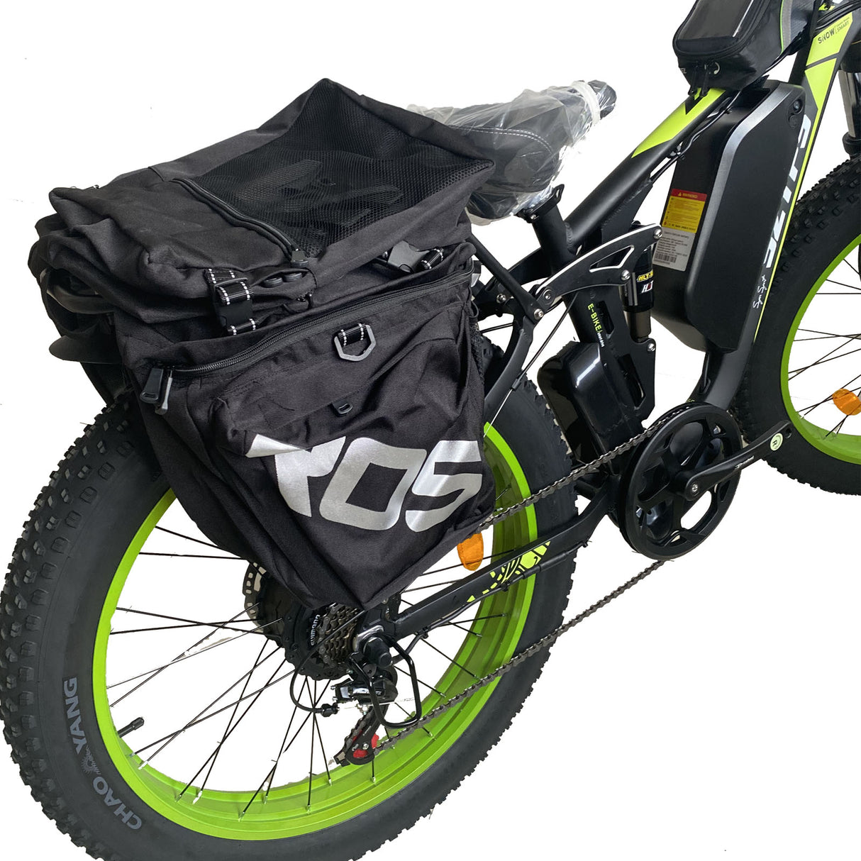 SMLRO ebike applicable bag, waterproof 37L large capacity, can be placed on the rear rack of the ebike