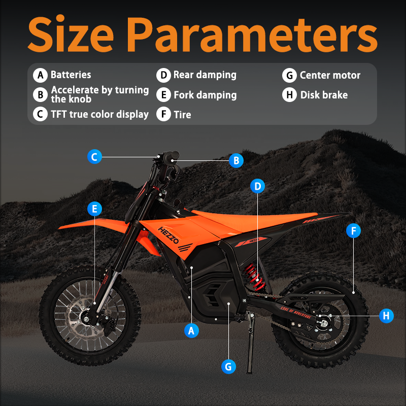 HEZZO D3 Electric Dirt Bike for Teens