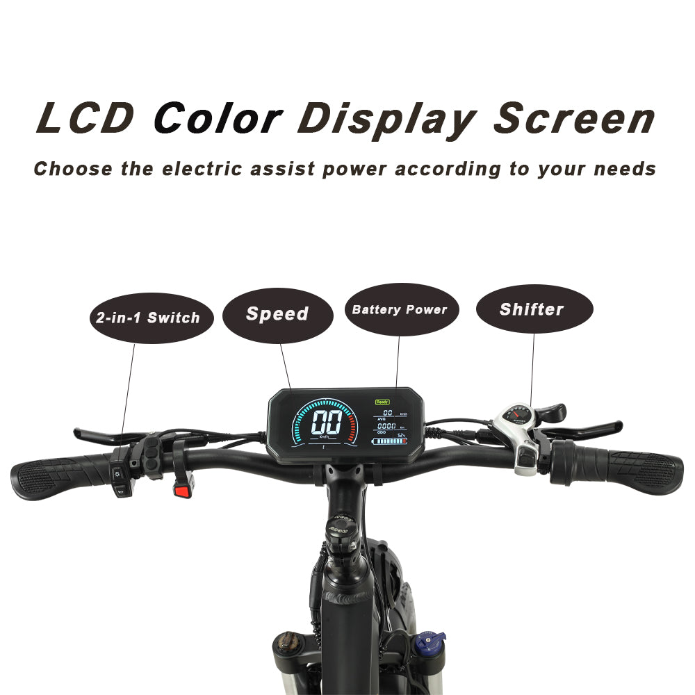 SMLRO Ebike Upgraded Large Display Screen / LCD (Only for waterproof line)