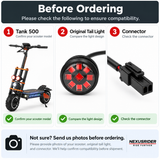 NexusRider Tank 500 Rear Tail Light | Electric Scooter Replacement Part