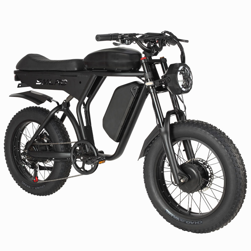 (USA Stock)SMLRO U8 PLUS Dual Motor & Dual Battery 20*4 Inch Tires Electric Bike With Motor Switch| 2000W(Peak 3000W) 48V 19.2Ah & 21Ah|Hydralic Disc Brake