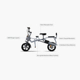 Afreda S6 | Europe’s Favorite 1s Fold Reverse 3-Wheeler – All-Terrain Electric Trike