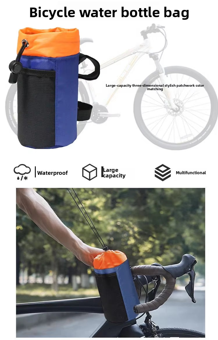 Insulated Bike Water Bottle Bag – 2-in-1 Handlebar Pouch & Crossbody Sling