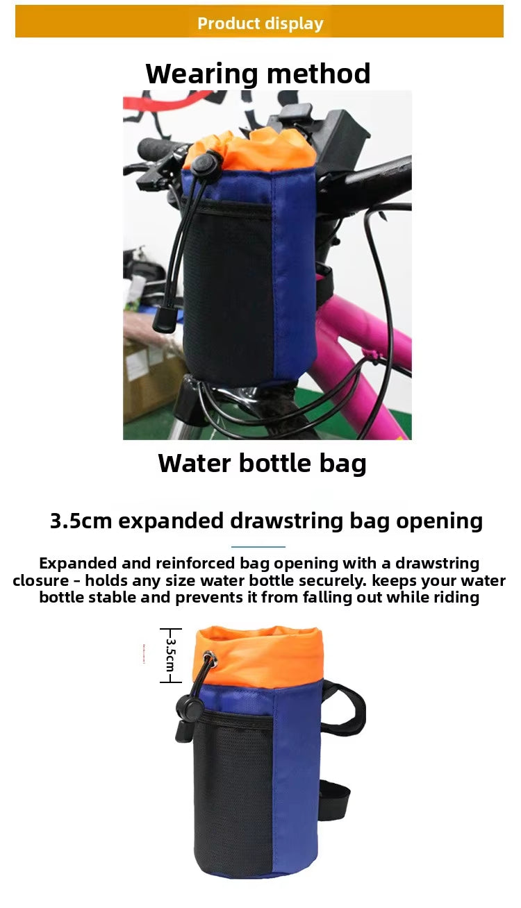 Insulated Bike Water Bottle Bag – 2-in-1 Handlebar Pouch & Crossbody Sling