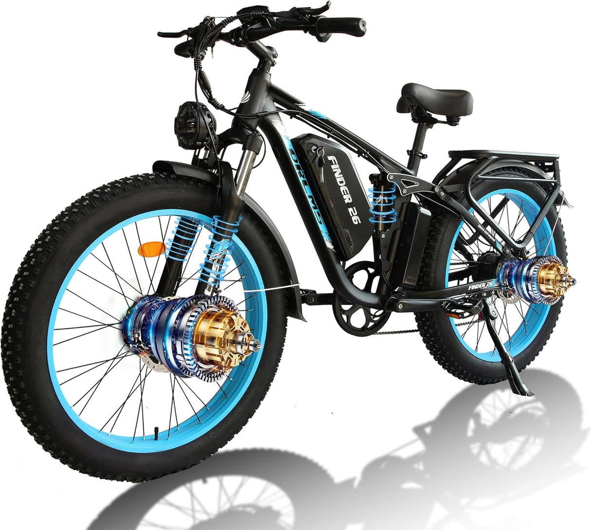 (USA Stock) FINDER 26 Dual Motors 2000W 60V 25AH Electric Bike