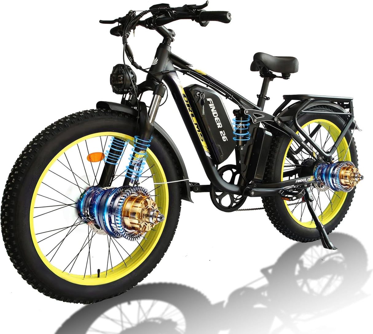 (USA Stock) FINDER 26 Dual Motors 2000W 60V 25AH Electric Bike