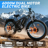 (USA Stock) FINDER 26 Dual Motors 2000W 60V 25AH Electric Bike
