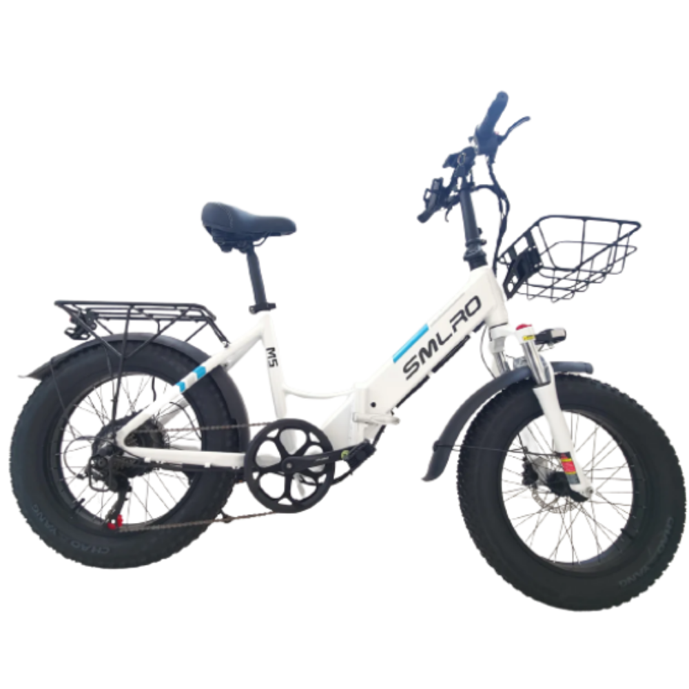 SMLRO M5 Electric Folding Fat Mountain Bike 48V 1000W Motor