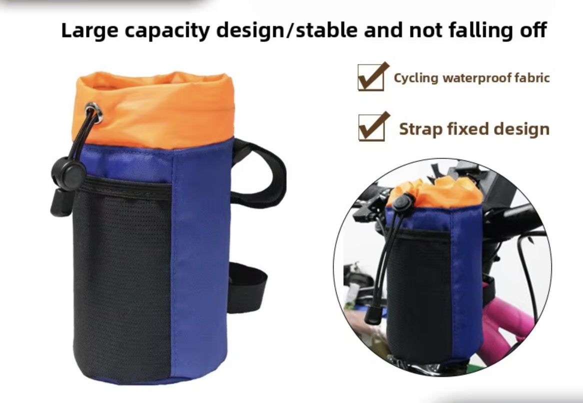 Insulated Bike Water Bottle Bag – 2-in-1 Handlebar Pouch & Crossbody Sling