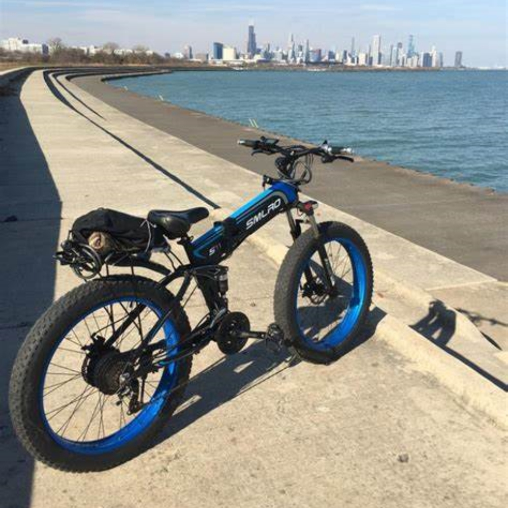 SMLRO S11 Full Suspension Folding Mountain Snow Bike 350W 500W 700W 1000W