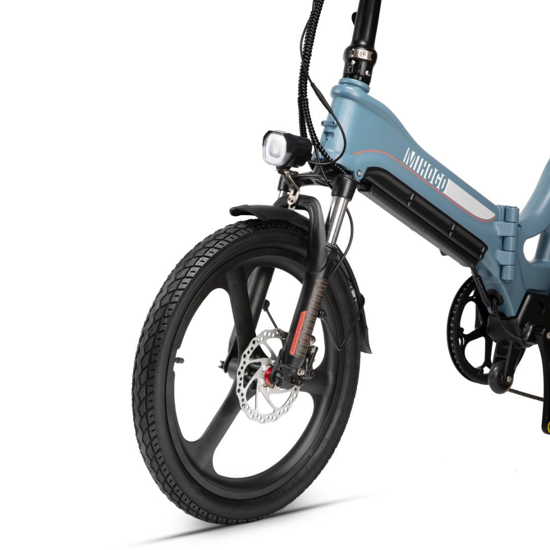 (EU Stock) Mihogo RX2.4 48V 12.8AH 500W Single Motor Intelligent Bluetooth 7 Speed Foldable Ebike For Adults