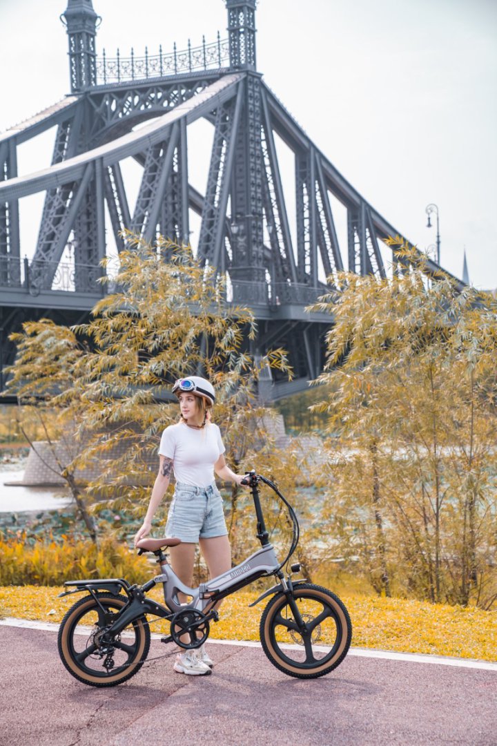 (EU Stock) Mihogo RX2.4 48V 12.8AH 500W Single Motor Intelligent Bluetooth 7 Speed Foldable Ebike For Adults