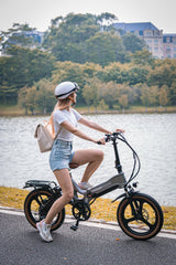 (EU Stock) Mihogo RX2.4 48V 12.8AH 500W Single Motor Intelligent Bluetooth 7 Speed Foldable Ebike For Adults