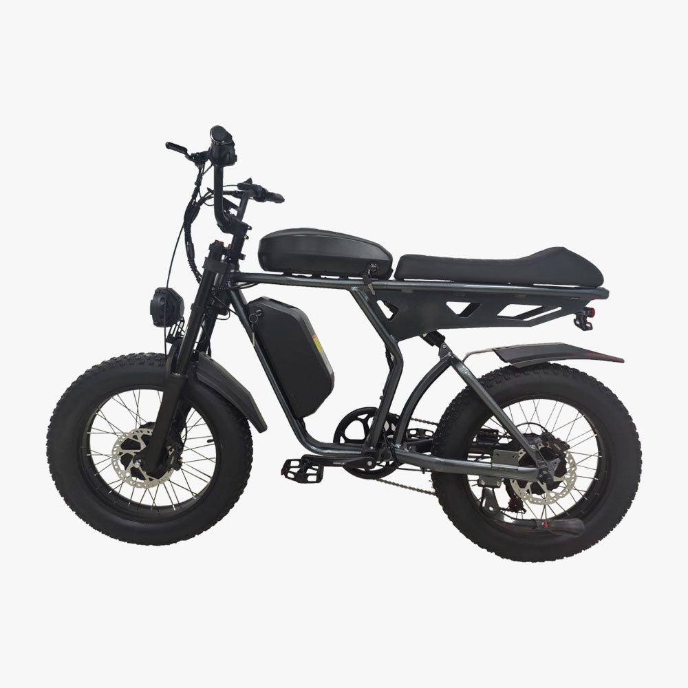 (USA Stock)SMLRO U8 PLUS Dual Motor & Dual Battery 20*4 Inch Tires Electric Bike With Motor Switch| 2000W(Peak 3000W) 48V 19.2Ah & 21Ah|Hydralic Disc Brake