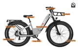 (EU Stock) Freedare Saiga 750W Bafang Motor 48V 20AH SamSung Battery APP Control Ebike
