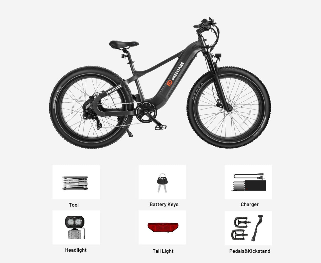 (EU Stock) Freedare Saiga 750W Bafang Motor 48V 20AH SamSung Battery APP Control Ebike