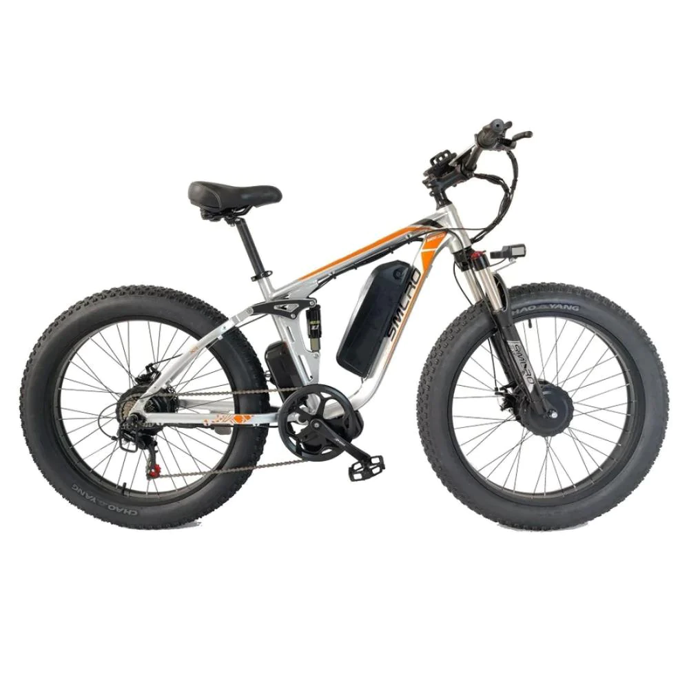 (Ship from China) SMLRO V3 PLUS Dual Motors Electric Bike | 2000W 48V 22.4AH | Hydralic Disc Brake | Green