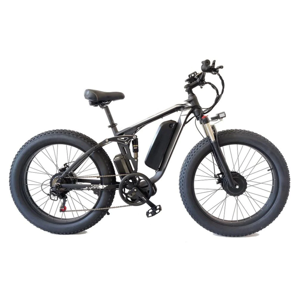 (Ship from China) SMLRO V3 PLUS Dual Motors Electric Bike | 2000W 48V 22.4AH | Hydralic Disc Brake | Green